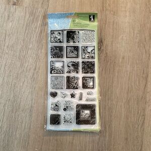 New Inkadinkado Flourishes Clear Stamps